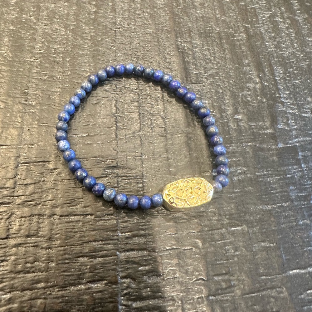 Kendra Scott Beaded Elaina Bracelet Gold and Abalone - Picture 4 of 4